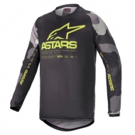 Alpinestars 2021 Youth Racer Tactical Jersey Gray Camo/Yellow Fluo 