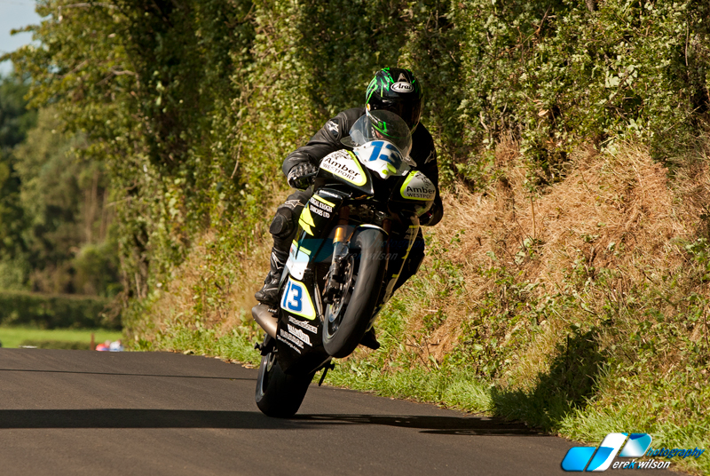 Local man Neil Lyons is trying hard at the ManxGP this week.